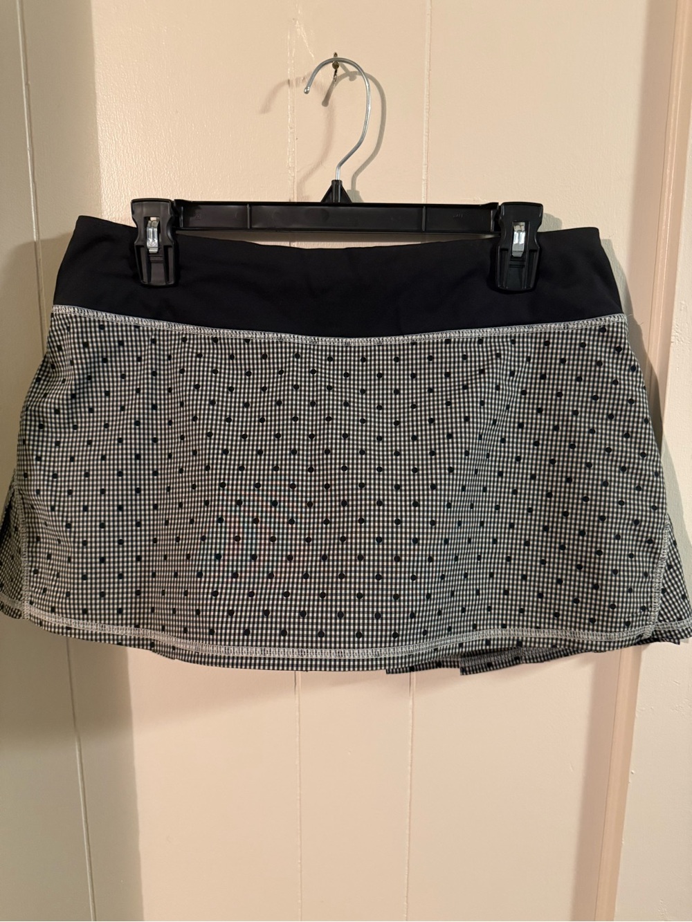 lululemon athletica Black and Grey Mini Skirt